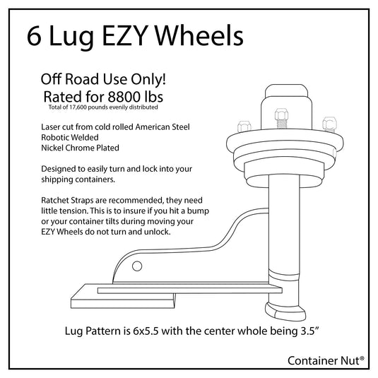 EZY Wheel Kit | 6 LUG | EZY Wheels + EZY Lift | Wheels/Tires NOT Included