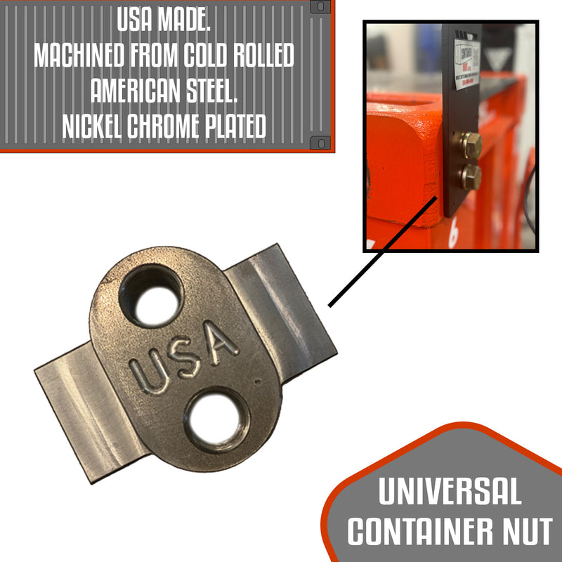 Load image into Gallery viewer, Universal Container Nut | 8 Pack | Shipping Container Mounts
