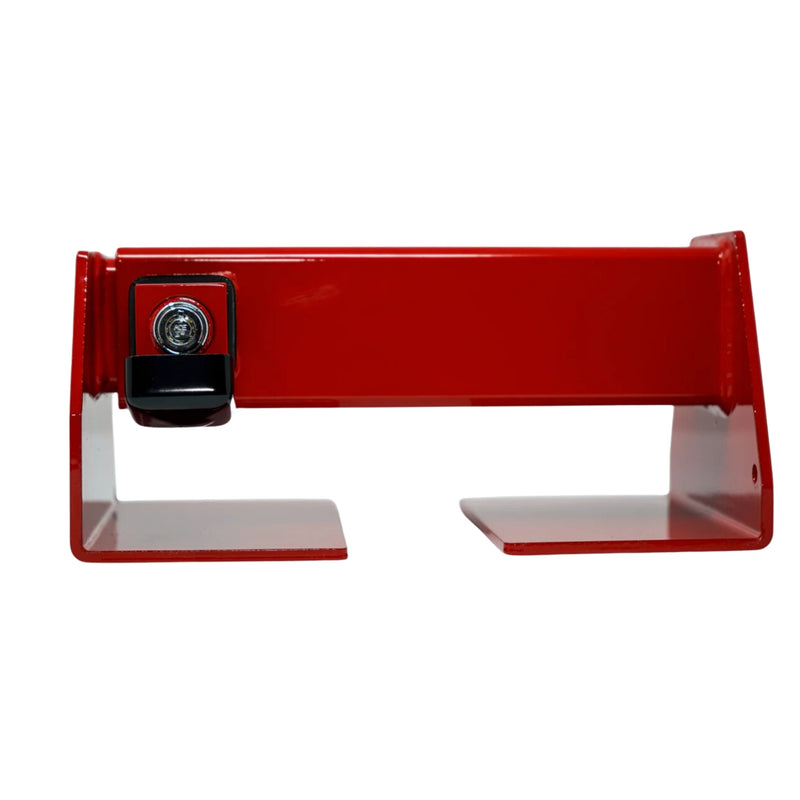 Load image into Gallery viewer, A close-up image of the HD Cargo Door Lock by Container Nut, set against a plain white background. The lock is positioned horizontally, filling the frame to highlight its sturdy design and sleek finish.
