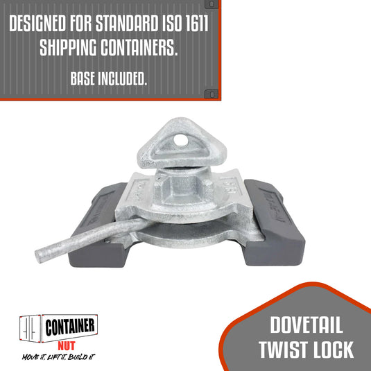 Dovetail Twistlock 45º with base | 2 Pack