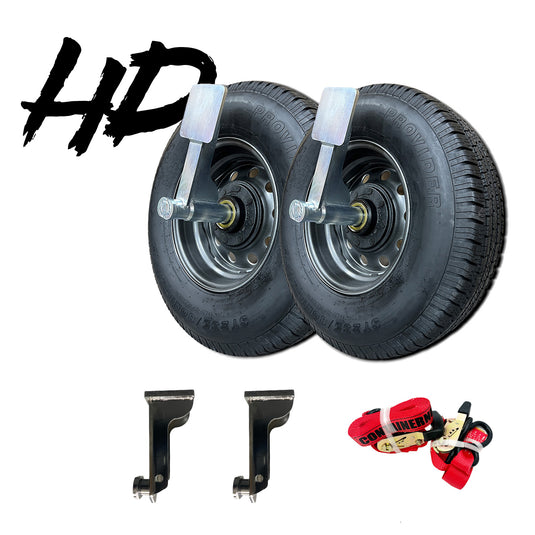 HD ULTIMATE PACKAGE | 8 Lug EZY Wheels + Wheels/Tires + 2 HD Lifters + Ratchet Straps