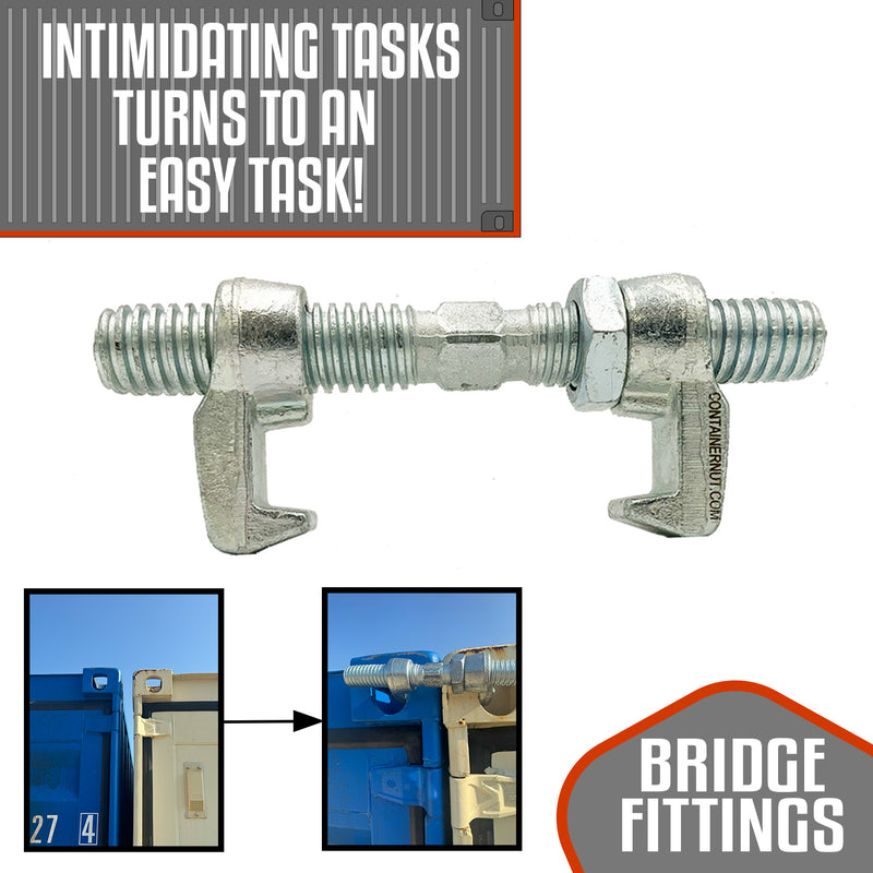 Load image into Gallery viewer, 280mm | Bridge Fittings | Shipping Container Clamps | 2-PACK
