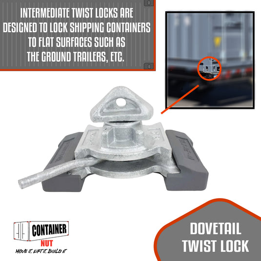 Dovetail Twistlock 45º with base | 2 Pack