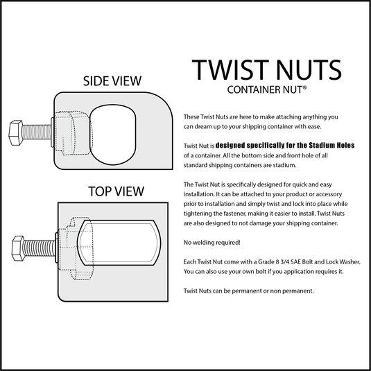 Nut Bundle | (2) Twist Nuts + (2) Universal Container Nuts